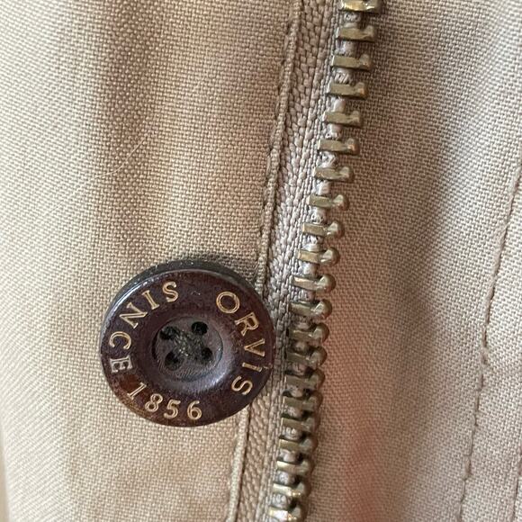 Men's Orvis Canvas Red Lined Field Barn Jacket sz. XL #Bi - Picture 11 of 16